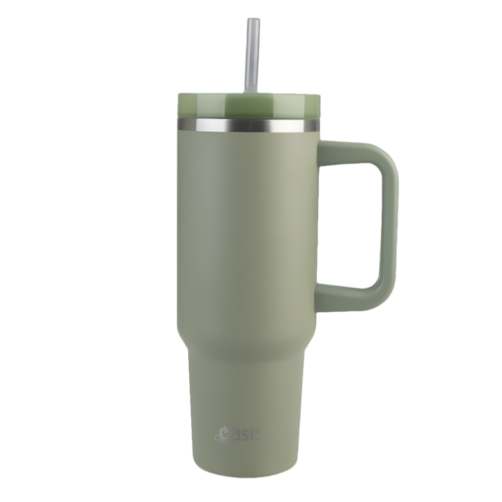 Oasis Insulated Commuter Tumbler 1.2L - Olive Green