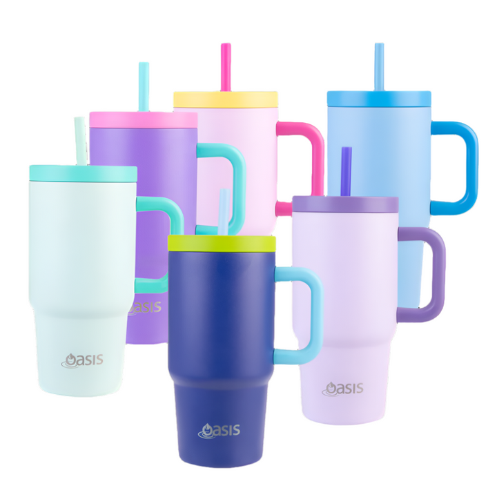 PRE-ORDER - Oasis Insulated Junior Commuter Tumbler 700ml - Purple/Pink