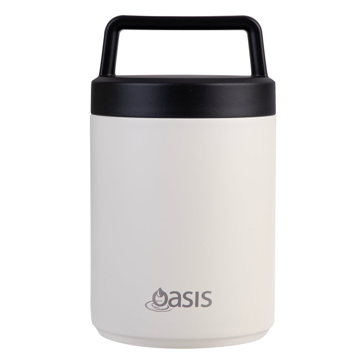 Oasis Insulated Food Jar With Handle - 480ml - Alabaster