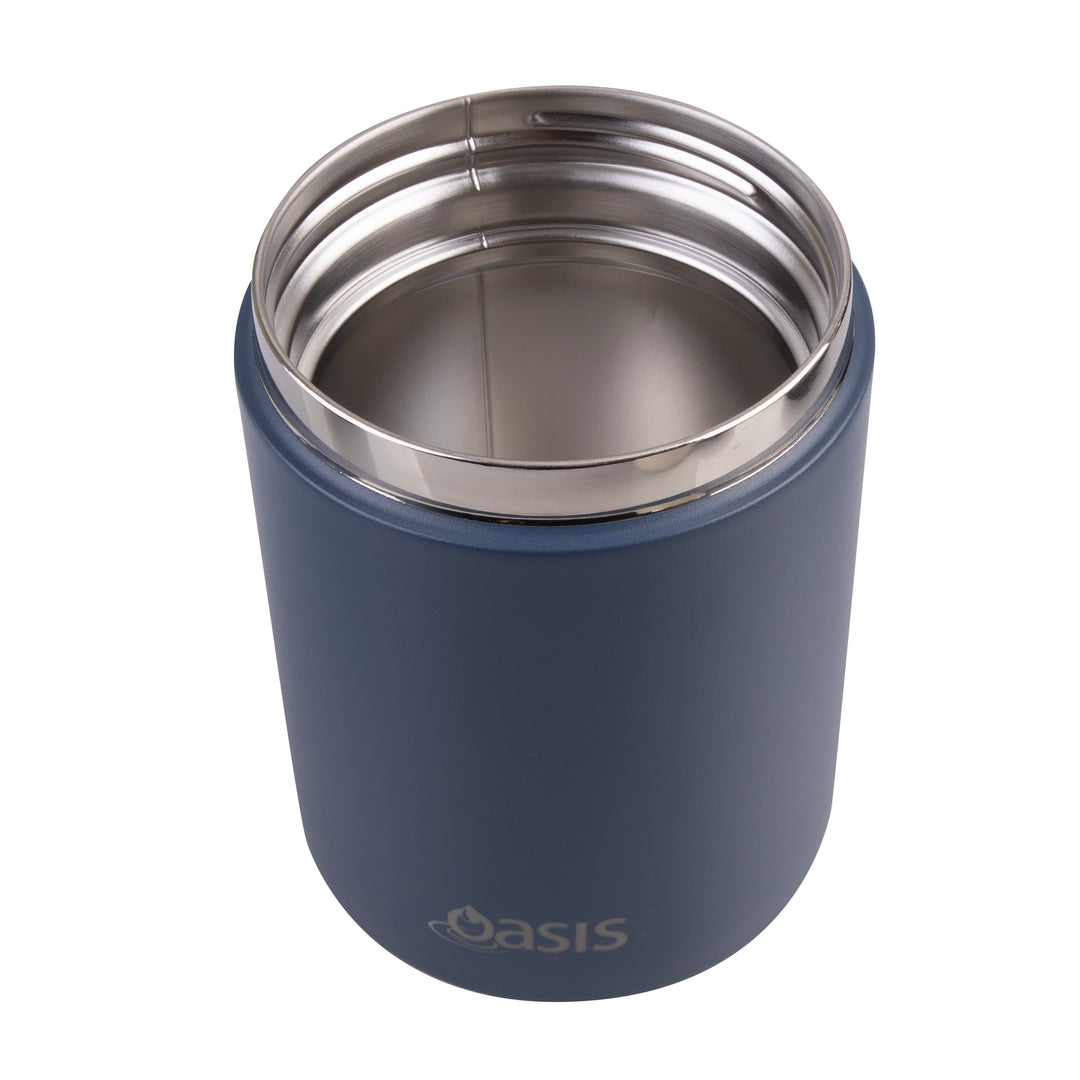 Oasis Insulated Food Jar With Handle - 480ml - Indigo
