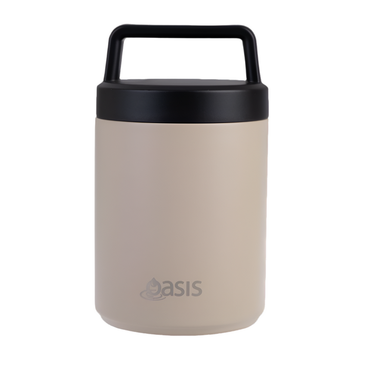 Oasis Insulated Food Jar With Handle - 480ml - Latte