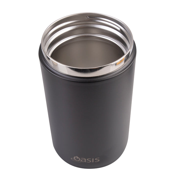 Oasis Insulated Food Jar With Handle - 700ml - Black