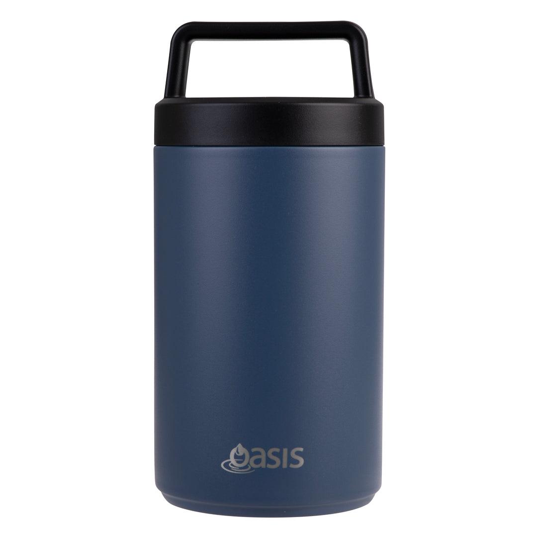 Oasis Insulated Food Jar With Handle - 700ml - Indigo