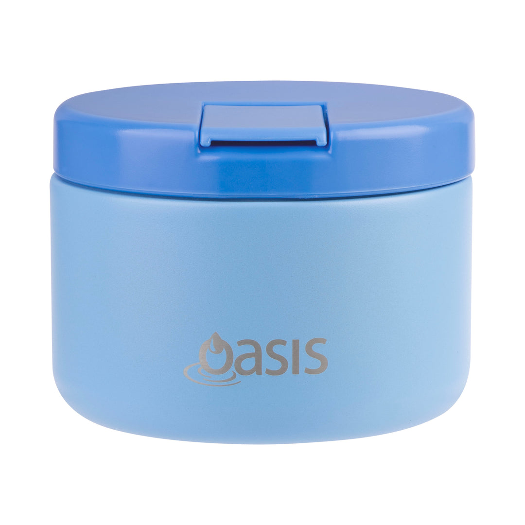 Oasis Insulated Food Jar - Quick Release Lid - 300ml - Blue/Blue