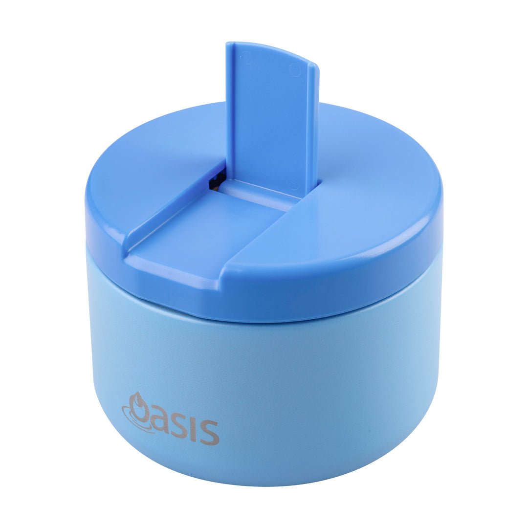 Oasis Insulated Food Jar - Quick Release Lid - 300ml - Blue/Blue