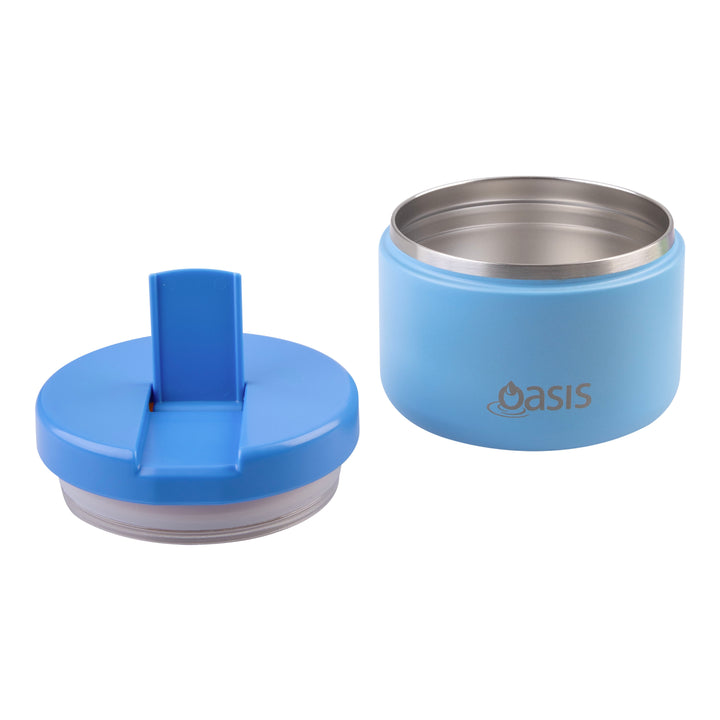 Oasis Insulated Food Jar - Quick Release Lid - 300ml - Blue/Blue