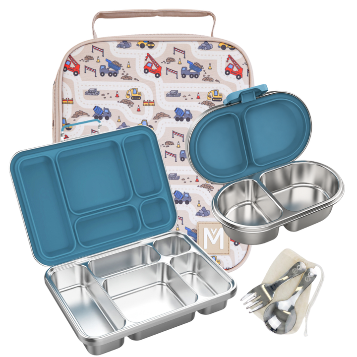 MontiiCo + EverBento Lunch & Snack Bundle - Construction