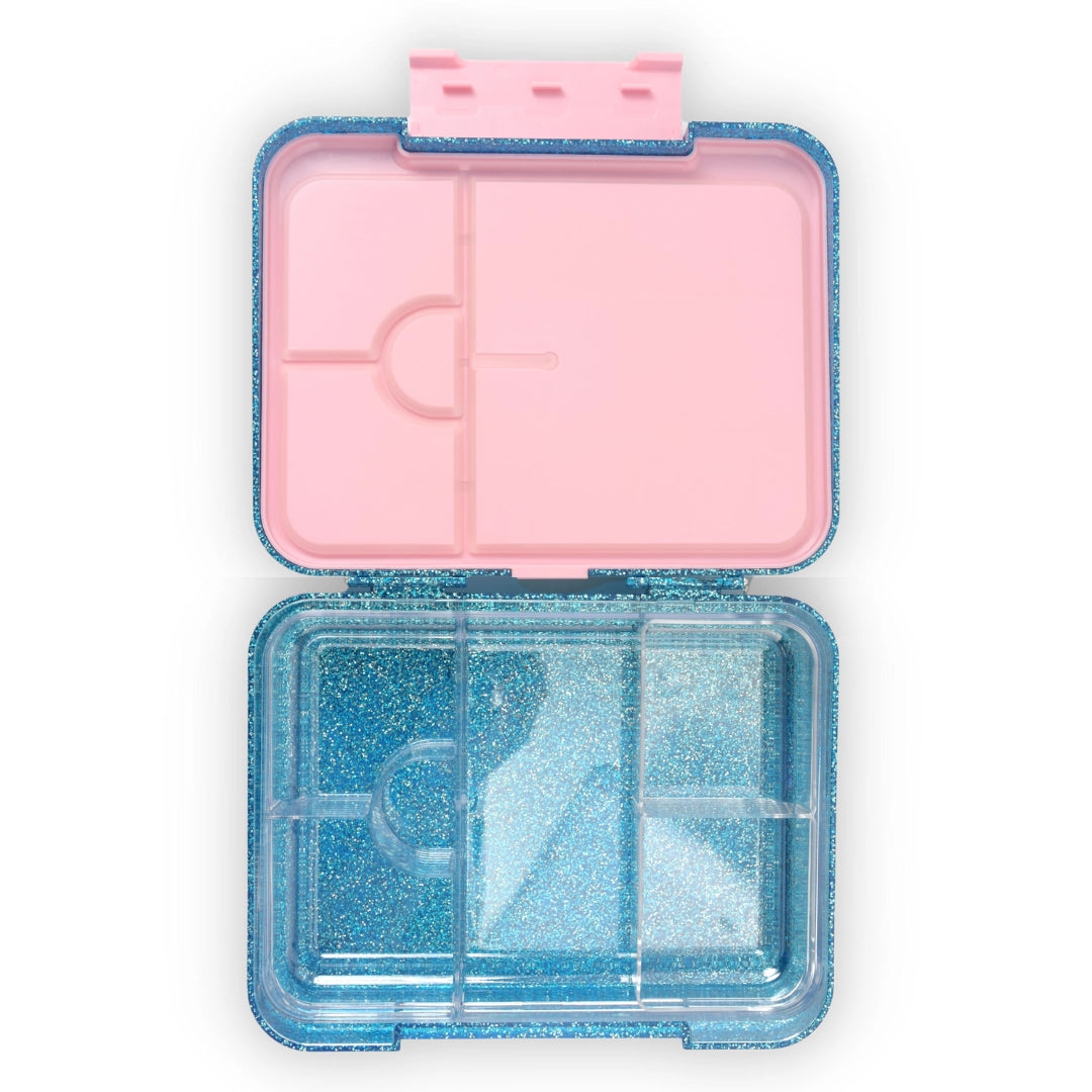 Mum Made Yum Large Bento Lunch Box - Blue Sparkle