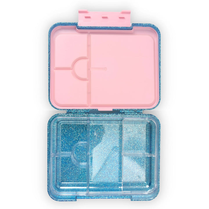 Mum Made Yum Large Bento Lunch Box - Blue Sparkle