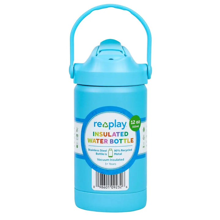 Re-Play Insulated Water Bottle - Pool Blue