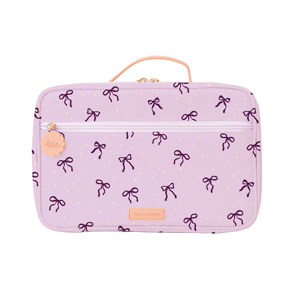 Fox & Fallow Insulated Lunch Bag - LARGE - Violet Ribbons