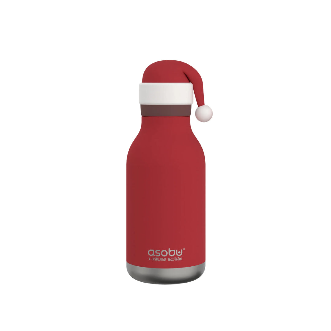 PRE-ORDER - Asobu 460ml Insulated Bestie Bottle - Santa