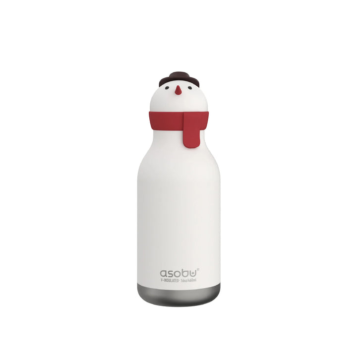 PRE-ORDER - Asobu 460ml Insulated Bestie Bottle - Snowman