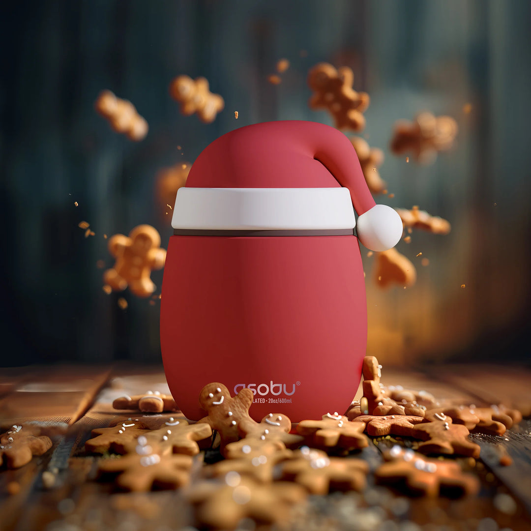 PRE-ORDER - Asobu 600ml Insulated Bestie Food Container - Santa