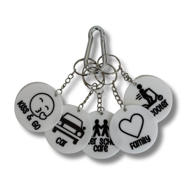 After School Reminder Bag Tag Set - Custom 5 Pack