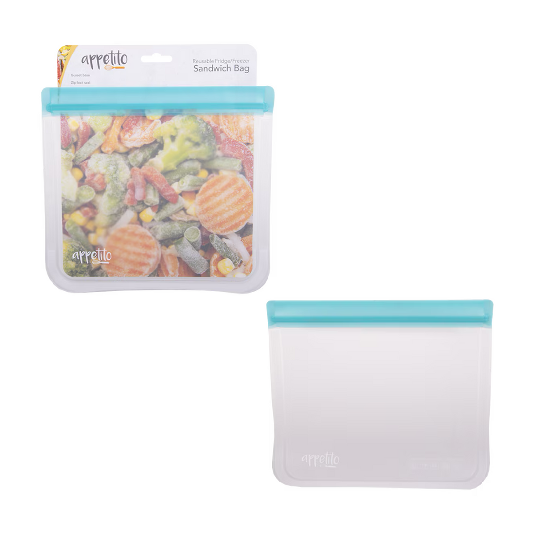 Appetito Reusable Fridge/Freezer Sandwich Bag - Blue