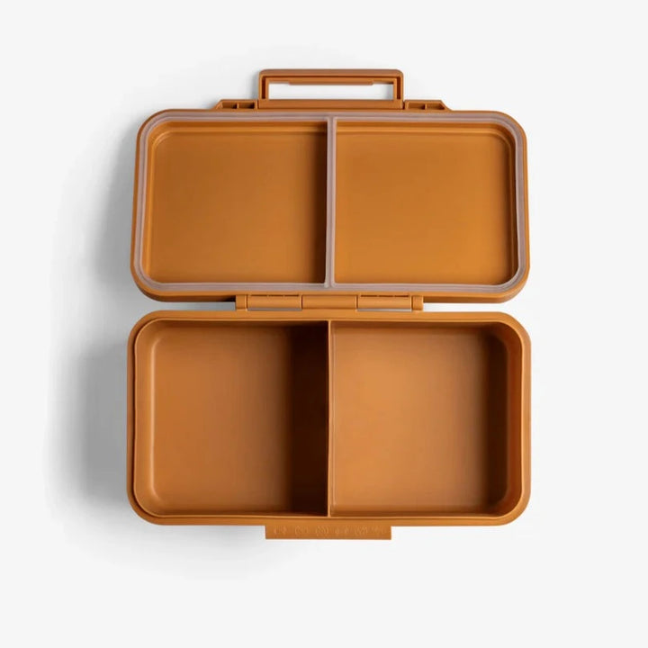 Citron Rectangle Lunch Box With TWO Food Jars - Caramel