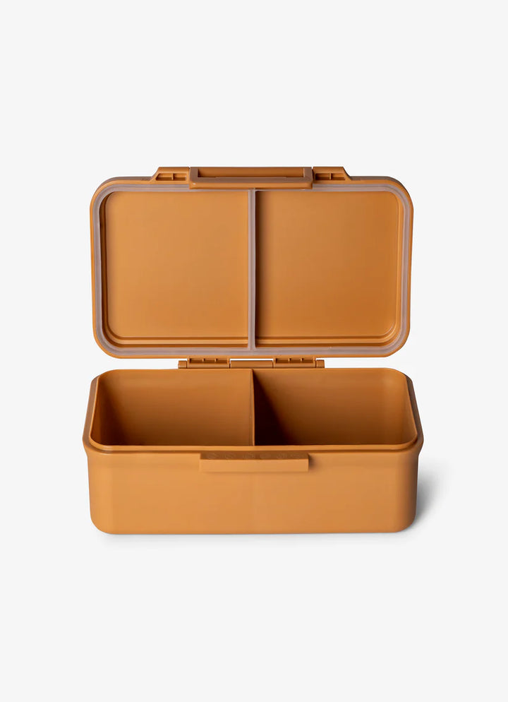 Citron Rectangle Lunch Box With TWO Food Jars - Caramel