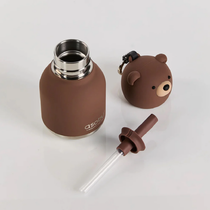 Asobu 200ml Insulated Mini Bestie Bottle - Brown Bear