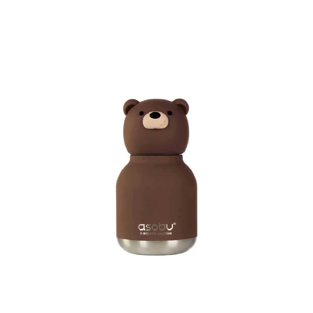 Asobu 200ml Insulated Mini Bestie Bottle - Brown Bear