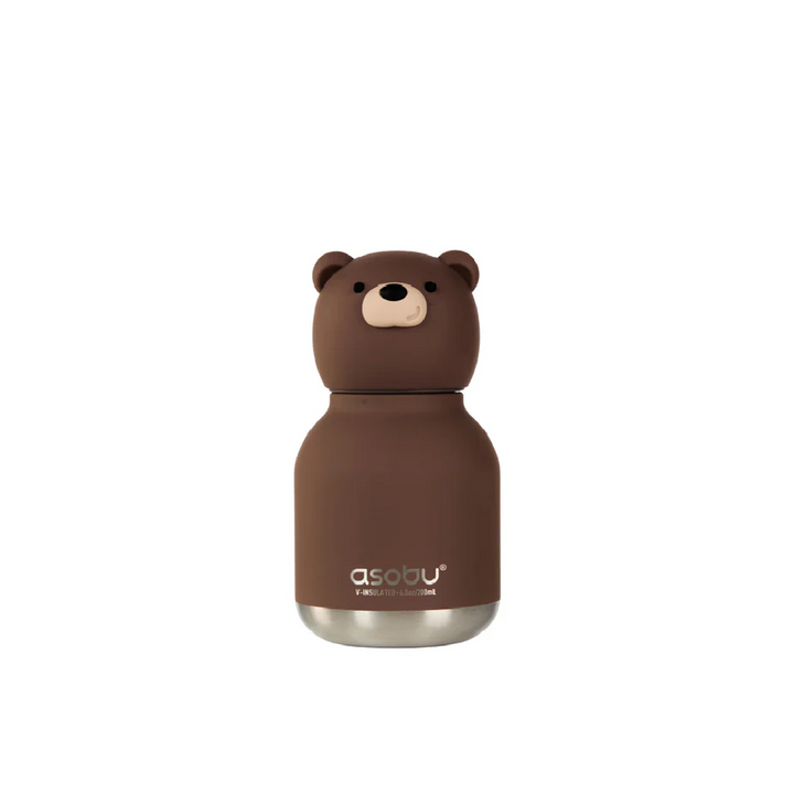 Asobu 200ml Insulated Mini Bestie Bottle - Brown Bear