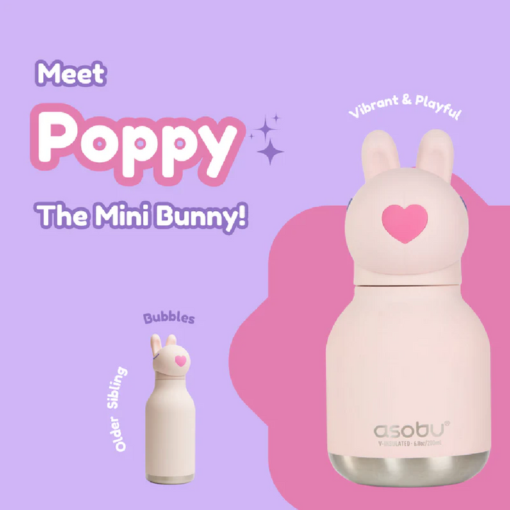 Asobu 200ml Insulated Mini Bestie Bottle - Bunny