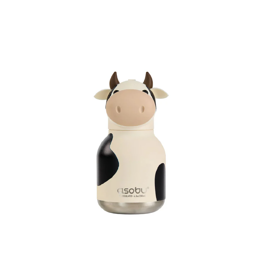 Asobu 200ml Insulated Mini Bestie Bottle - Cow
