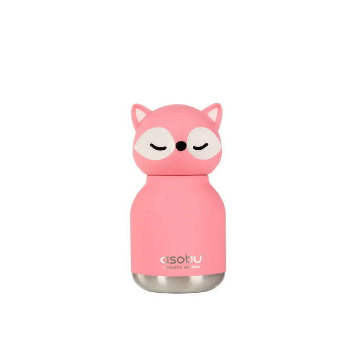Asobu 200ml Insulated Mini Bestie Bottle - Pink Fox