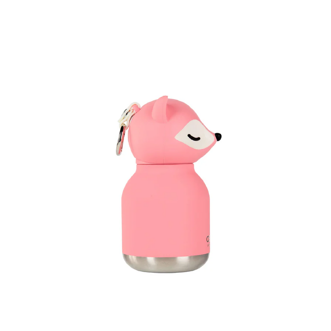 Asobu 200ml Insulated Mini Bestie Bottle - Pink Fox