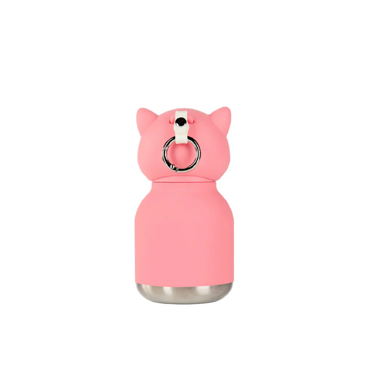Asobu 200ml Insulated Mini Bestie Bottle - Pink Fox