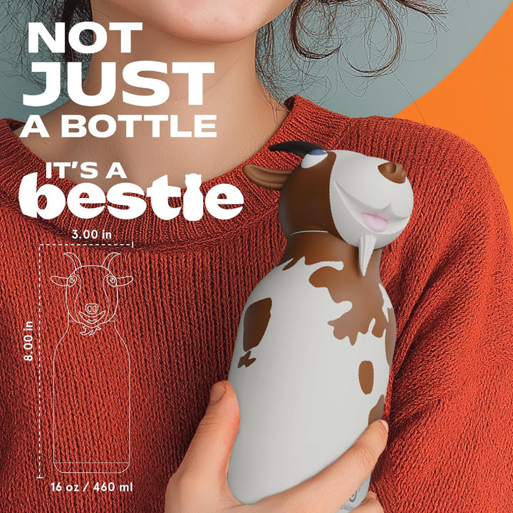 PRE-ORDER - Asobu 460ml Insulated Bestie Bottle - Goat