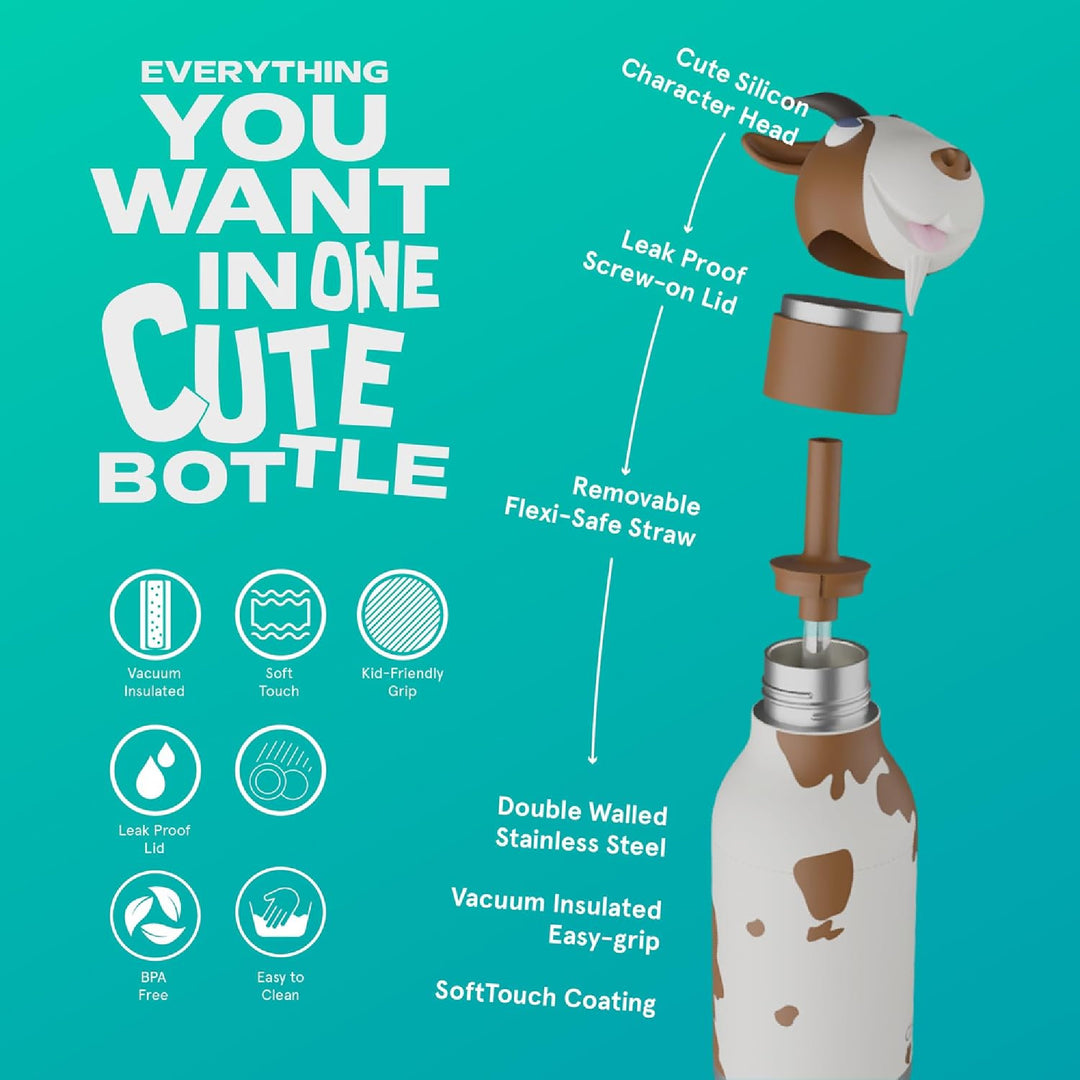 PRE-ORDER - Asobu 460ml Insulated Bestie Bottle - Goat