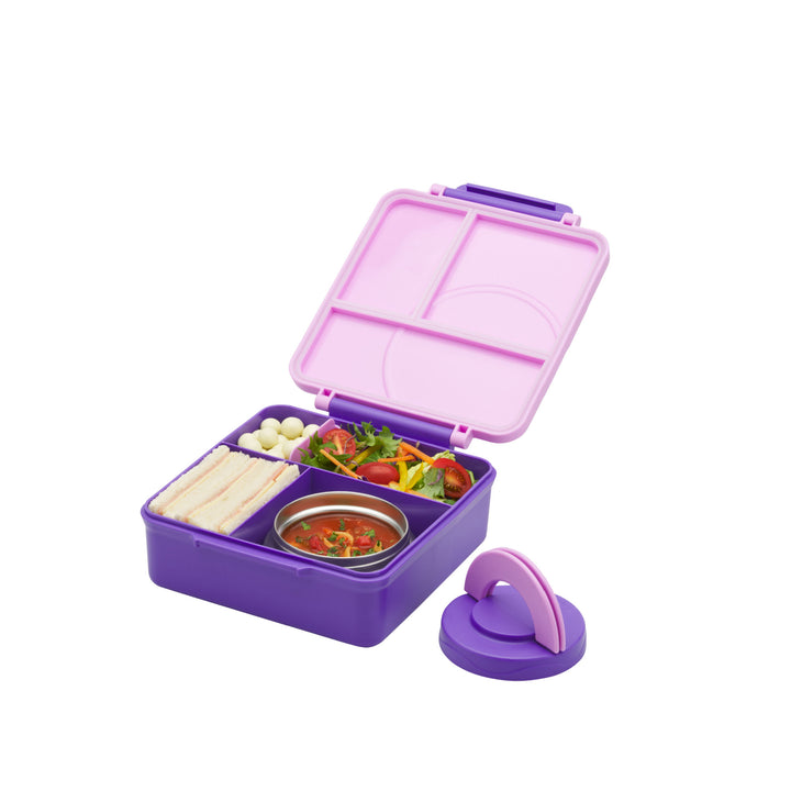 Avanti Yum Yum Lunch Box With Insulated Food Jar - Violet