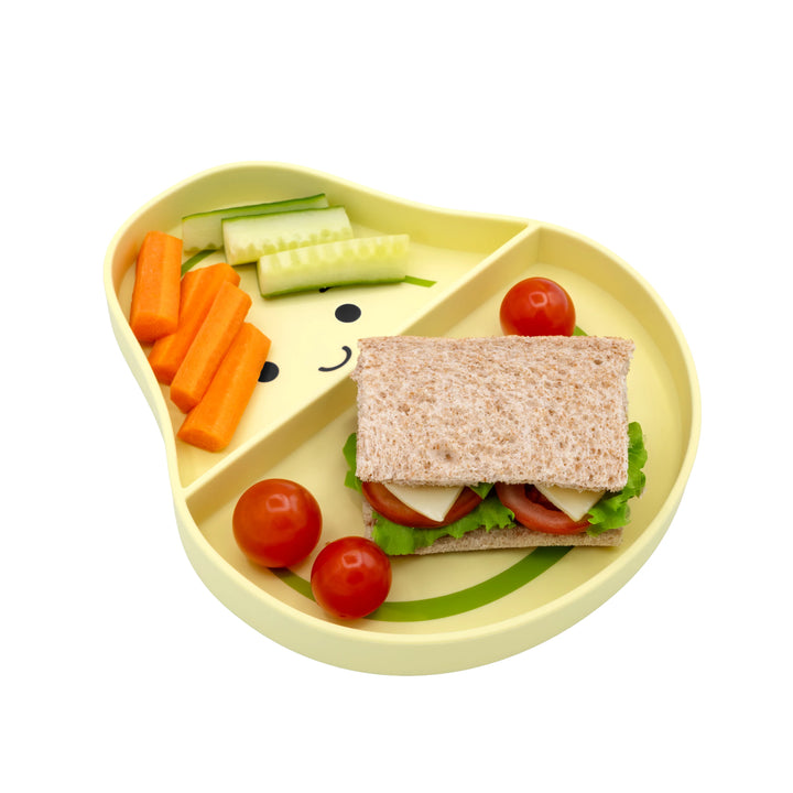 Melii Silicone Suction Plate - Avocado