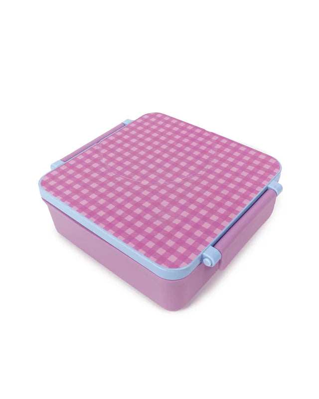 The Somewhere Co. Bento Lunch Box - Lilac Gingham