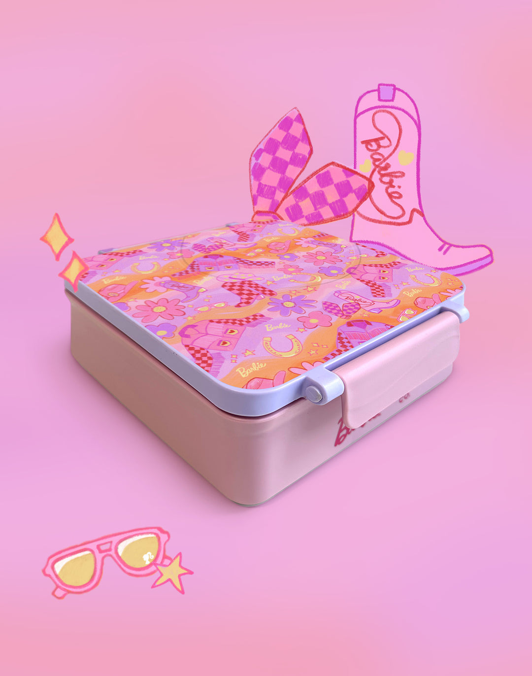 The Somewhere Co. Bento Lunch Box - Barbie Rodeo