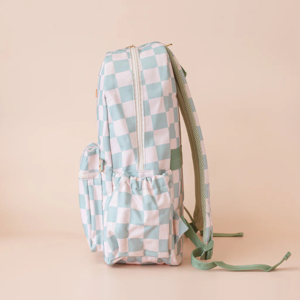 Fox & Fallow Backpack - Sage Check