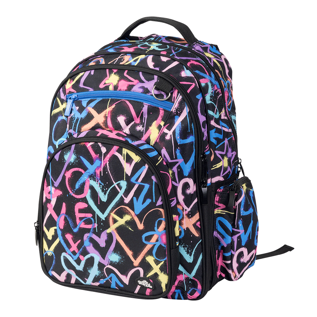 Spencil Big Kids Backpack - Hearts & Crosses