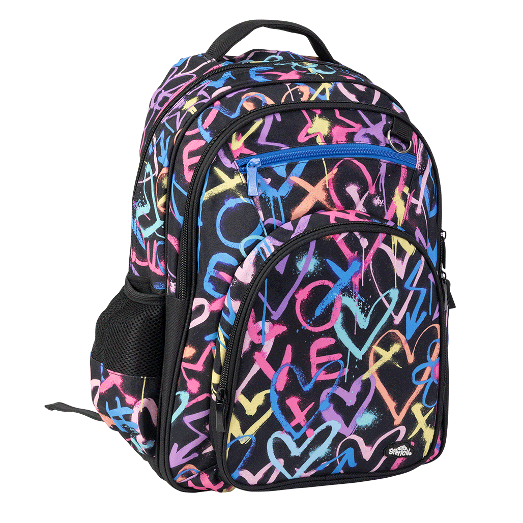 Spencil Big Kids Backpack - Hearts & Crosses