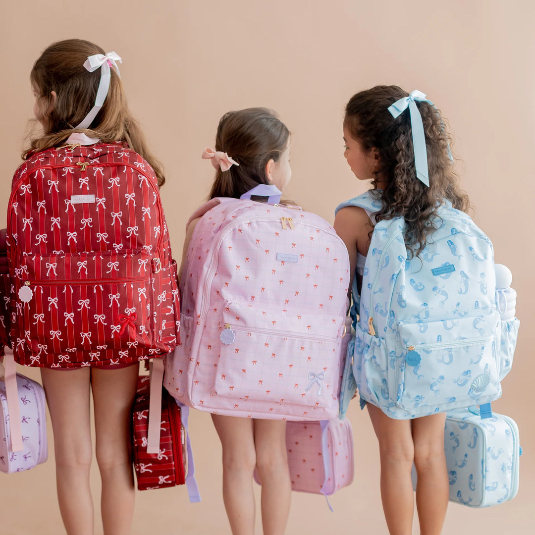 Fox & Fallow Campus Backpack - Ruby Ribbon Stripe