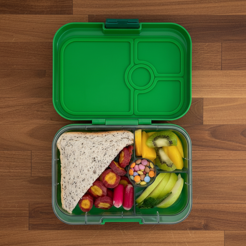 Yumbox Panino 4 Lunch Box - Jurassic Green - Dinosaur