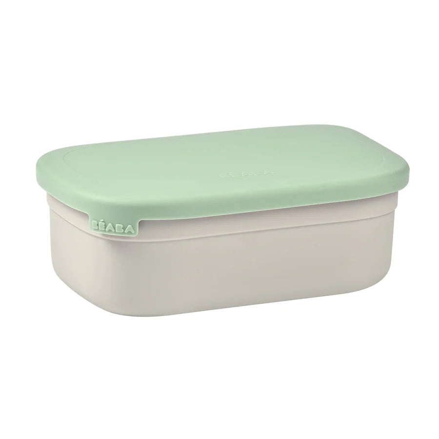 Beaba Stainless Steel Bento Lunch Box - Sage Green