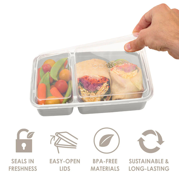 Bentgo Prep 2 Compartment Containers 10pk
