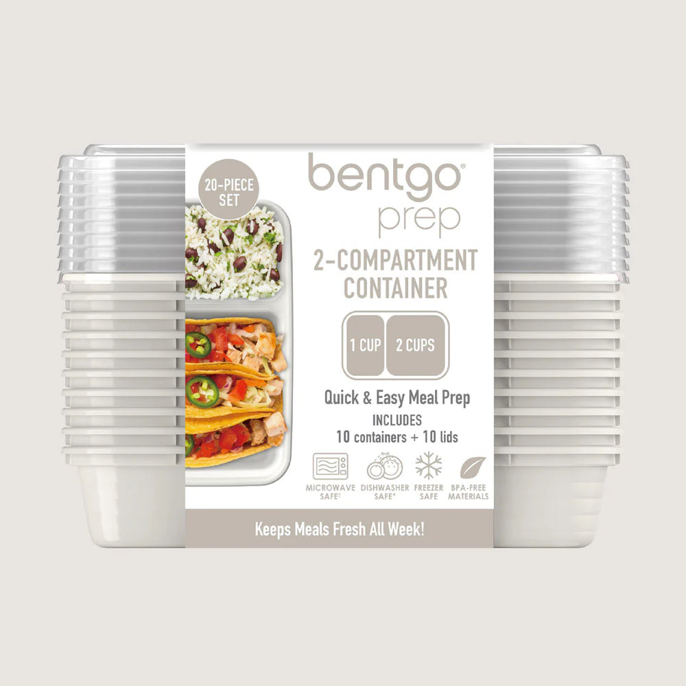 Bentgo Prep 2 Compartment Containers 10pk