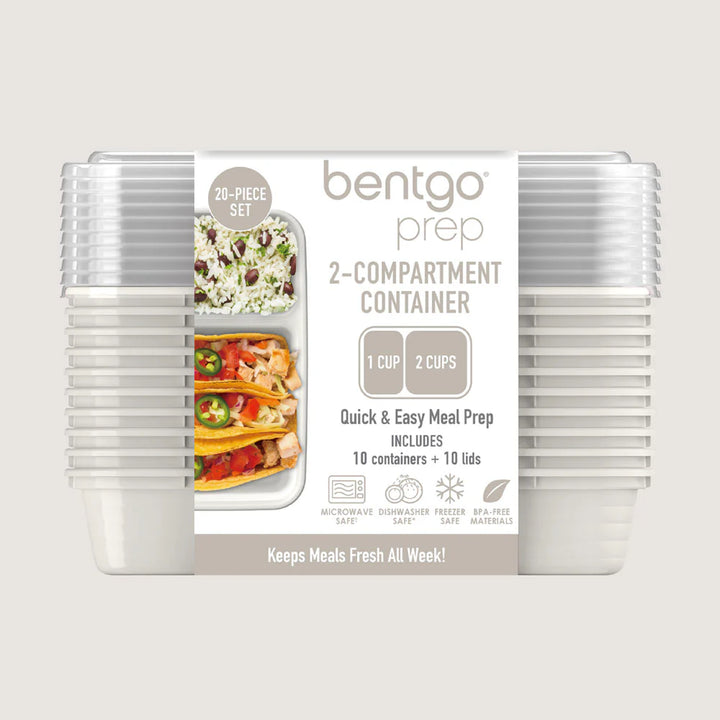 Bentgo Prep 2 Compartment Containers 10pk