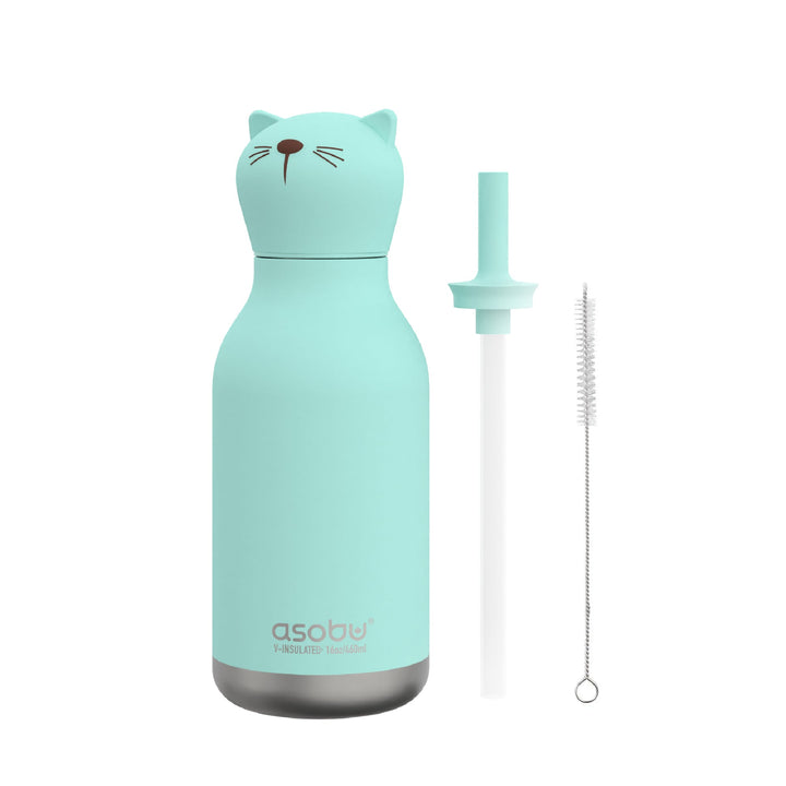 Asobu 460ml Insulated Bestie Bottle - Cat