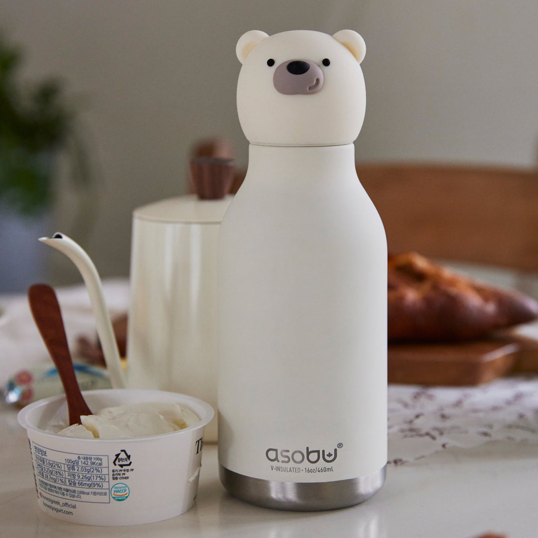 Asobu 460ml Insulated Bestie Bottle - Polar Bear