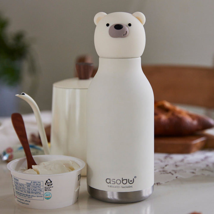 Asobu 460ml Insulated Bestie Bottle - Polar Bear