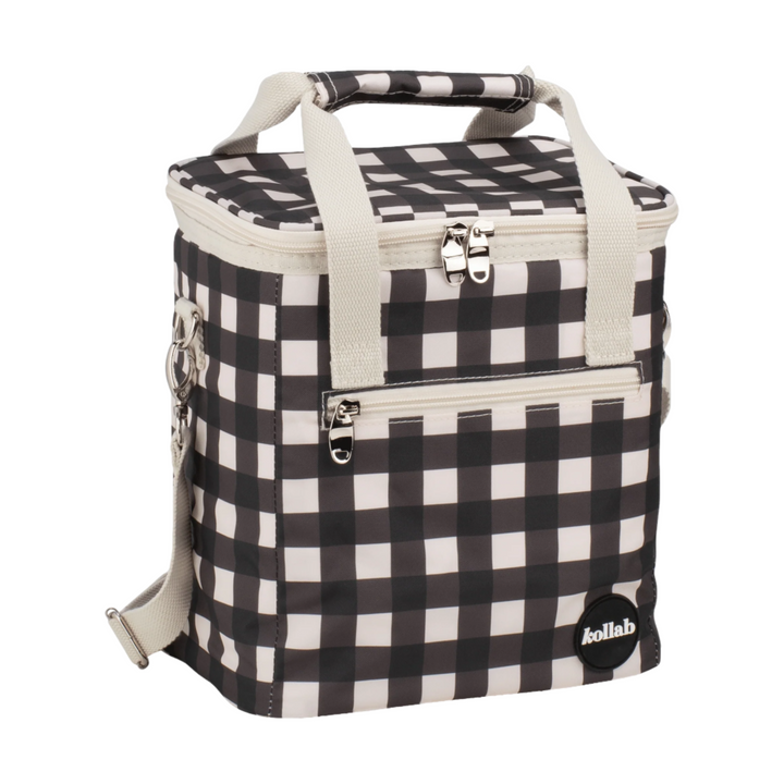 Kollab Mini Insulated Cooler Bag - Black Check