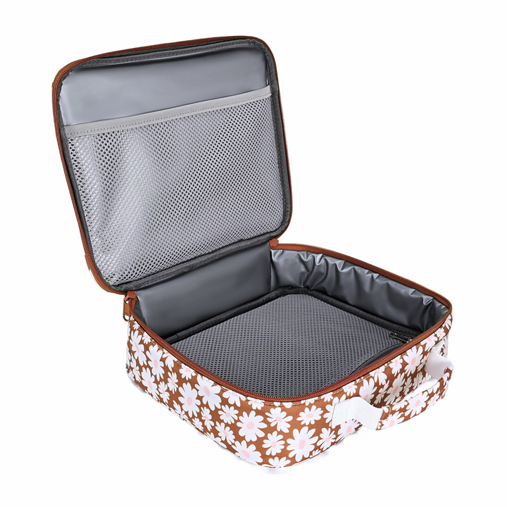 Kinnder JUNIOR Insulated Lunch Bag + Ice Pack - Bloom Tan